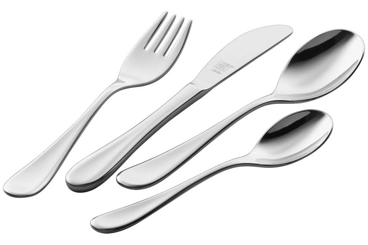 Couverts enfant 4 pi&egrave;ces Zwilling Filou en acier inox 18/10