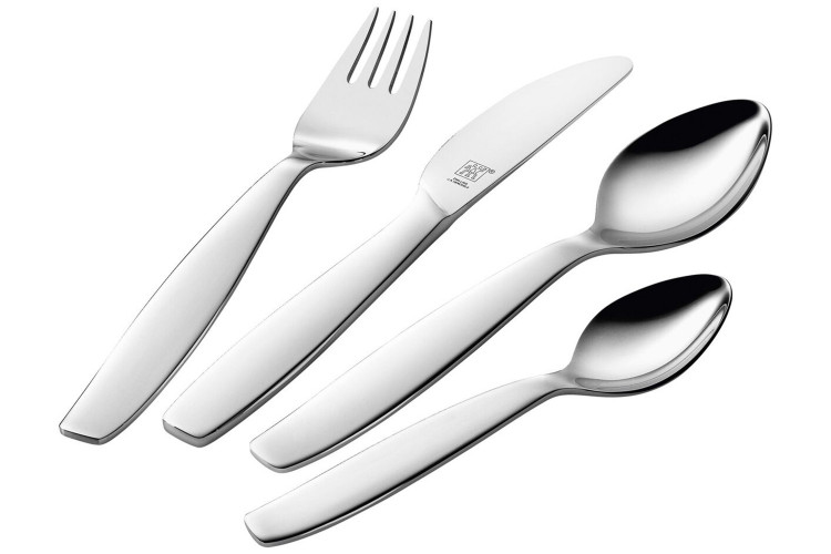 Couverts enfant 4 pi&egrave;ces Zwilling Pila en acier inox 18/10