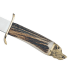 Couteau Muela Alcaraz 9214 lame en inox 26cm manche en bois de Cerf + étui en cuir