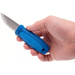 Couteau de poche Mora Eldris 12649 lame inox 5,9cm manche caoutchouc bleu + étui