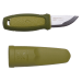 Couteau de poche Mora Eldris 12651 lame inox 5,9cm manche caoutchouc vert + étui