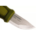 Couteau de poche Mora Eldris 12651 lame inox 5,9cm manche caoutchouc vert + étui