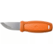 Couteau de poche Mora Eldris 13501 lame inox 5,9cm manche caoutchouc burnt orange + étui