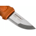 Couteau de poche Mora Eldris 13501 lame inox 5,9cm manche caoutchouc burnt orange + étui