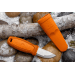 Couteau de poche Mora Eldris 13501 lame inox 5,9cm manche caoutchouc burnt orange + étui