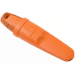 Couteau de poche Mora Eldris 13502 lame inox 5,9cm manche caoutchouc burnt orange avec allume-feu + étui