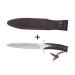 Couteau Muela Alcaraz 9211 lame en inox 19cm manche en bois de cerf avec lacet + étui en cuir