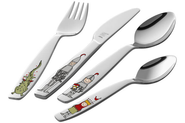 Couverts enfant 4 pièces Zwilling Eckbert en acier inox 18/10
