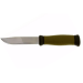 Couteau Mora 2000 10629 lame inox 10,9cm manche caoutchouc vert + étui