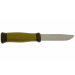 Couteau Mora 2000 10629 lame inox 10,9cm manche caoutchouc vert + étui