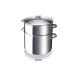 Couscoussier Beka Chambord en acier inoxydable avec couvercle - 11 ou 15L