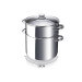 Couscoussier Beka Chambord en acier inoxydable avec couvercle - 11 ou 15L