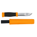 Couteau Mora 2000 12057 lame inox 10,9cm manche caoutchouc noir/orange + étui