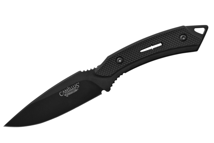 Couteau Camillus Animal 19122 lame inox 8,9cm manche GFN nylon et fibre de verre + &eacute;tui nylon