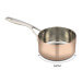 Casserole en cuivre inox droite Baumalu B'Chef poignée rivetée en fonte d'inox