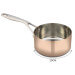 Casserole en cuivre inox droite Baumalu B'Chef poignée rivetée en fonte d'inox