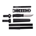Couteau Mora Garberg Multi-Mount 12642 lame inox 10,9cm manche polyamide noir + étui
