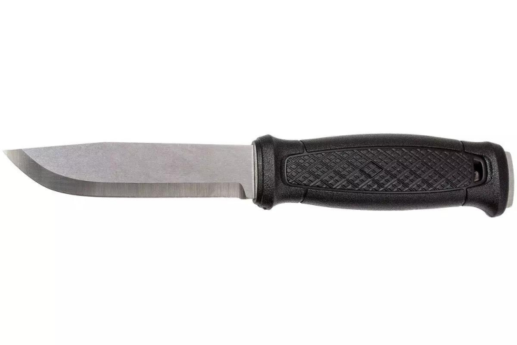 Couteau Mora Garberg Multi-Mount 12642 lame inox 10,9cm manche polyamide noir + &eacute;tui