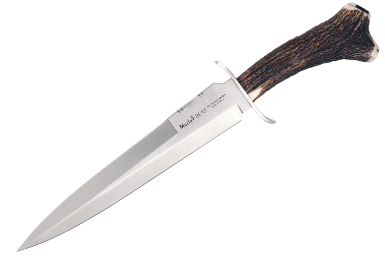 Couteau Muela Bear 9250 lame en inox 24cm manche en bois cerf + étui en cuir