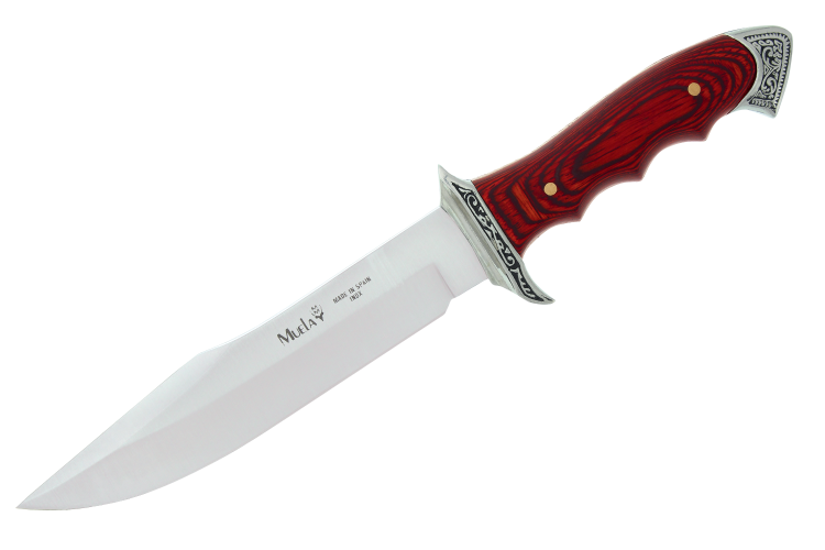 Couteau Muela Venecia 21833 lame en inox 17cm manche en stamina avec son &eacute;tui en cuir