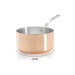 Casserole en cuivre inox De Buyer Prima Matera poignée en fonte d'inox compatible induction