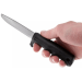 Couteau Mora Marine Rescue 11529 lame dentelée inox 9,1cm manche noir + étui