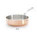 Sauteuse droite en cuivre inox De Buyer Prima Matera poignée en fonte d'inox compatible induction