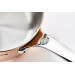 Sauteuse droite en cuivre inox De Buyer Prima Matera poignée en fonte d'inox compatible induction