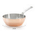 Sauteuse bombée en cuivre inox De Buyer Prima Matera poignée en fonte d'inox compatible induction