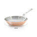 Poêle ronde en cuivre inox De Buyer Prima Matera poignée en fonte d'inox compatible induction