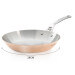 Poêle ronde en cuivre inox De Buyer Prima Matera poignée en fonte d'inox compatible induction