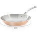 Poêle ronde en cuivre inox De Buyer Prima Matera poignée en fonte d'inox compatible induction