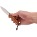 Couteau LionSteel M1.ST lame 7,5cm manche en bois de santos + étui en cuir