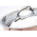 Marmite en cuivre inox 20cm De Buyer Prima Matera compatible induction anses en inox avec couvercle