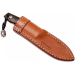 Couteau LionSteel M1.WN lame 7,5cm manche en bois de noyer + étui en cuir