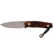 Couteau LionSteel M1.WN lame 7,5cm manche en bois de noyer + étui en cuir