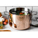 Braisière en cuivre inox 24cm De Buyer Prima Matera compatible induction avec couvercle