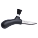 Couteau à champignons Mora Karl-Johan 10906 lame inox 6,2cm manche polypropylène noir + étui