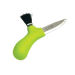 Couteau à champignons Mora Karl-Johan 10935 lame inox 6,2cm manche polypropylène vert + étui