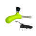 Couteau à champignons Mora Karl-Johan 10935 lame inox 6,2cm manche polypropylène vert + étui