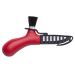 Couteau à champignons Mora Karl-Johan 12206 lame inox 6,2cm manche polypropylène rouge + étui