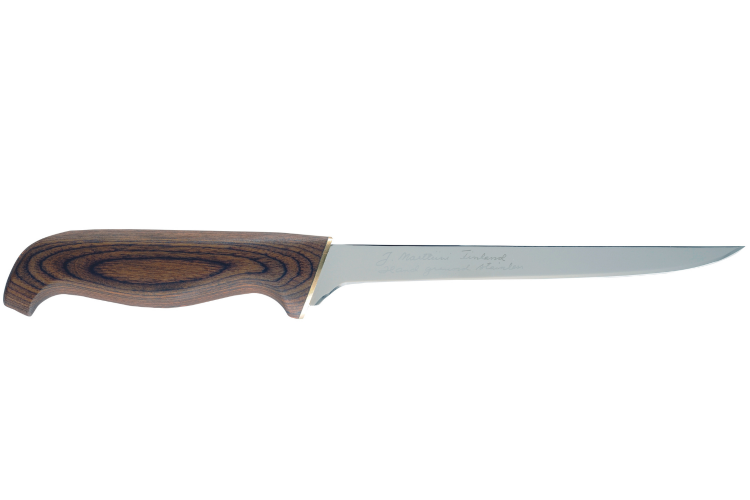 Couteau &agrave; filets Marttiini 626014 lame 16cm manche en pacca brun + &eacute;tui