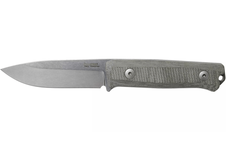 Couteau LionSteel B40.CVG lame 10,3cm manche en micarta vert gaine + étui en cuir