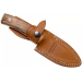 Couteau LionSteel M4.WN lame 9,5cm manche en bois de noyer + étui en cuir