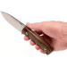 Couteau LionSteel M4.WN lame 9,5cm manche en bois de noyer + étui en cuir