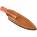 Couteau LionSteel B40.GOR lame 10,3cm manche en G10 orange + étui en cuir