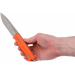 Couteau LionSteel B40.GOR lame 10,3cm manche en G10 orange + étui en cuir