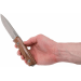 Couteau LionSteel B40.ST lame 10,3cm manche en bois de santal + étui en cuir