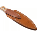 Couteau LionsSteel B40.UL lame 10,3cm manche en bois d'olivier + étui en cuir