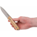 Couteau LionsSteel B40.UL lame 10,3cm manche en bois d'olivier + étui en cuir